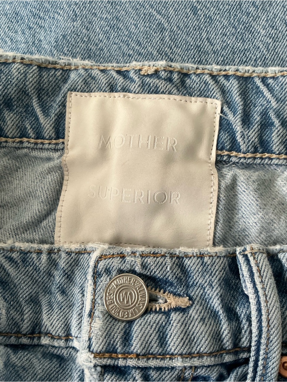 MOTHER SUPERIOR Jeans High Waisted Tunnel Vision Sneak The Other Side Size 26 - Picture 9 of 14